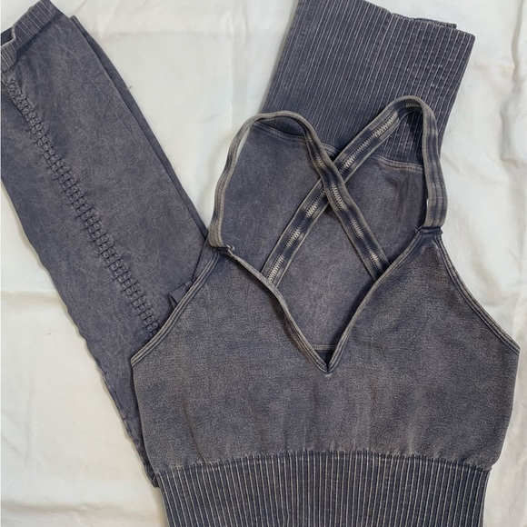 Free People Pants - NEW Free People Movement Set - Good Karma Leggings + Good Karma Crop Tank